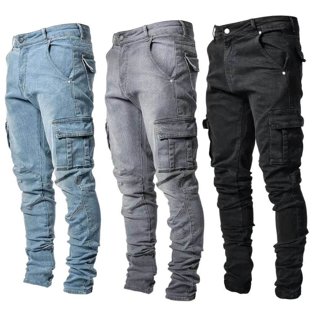 Jeans Cargo de Estilo Callejero