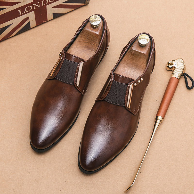 Zapatos de vestir de cuero genuino Salvatore