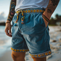 Pantalones cortos de lino vintage Lumiere