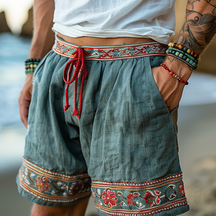 Pantalones cortos de lino vintage Lumiere