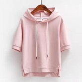 Sudadera con Capucha de Manga Corta Hype