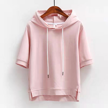 Sudadera con Capucha de Manga Corta Hype