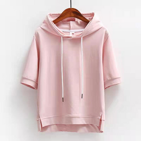 Sudadera con Capucha de Manga Corta Hype