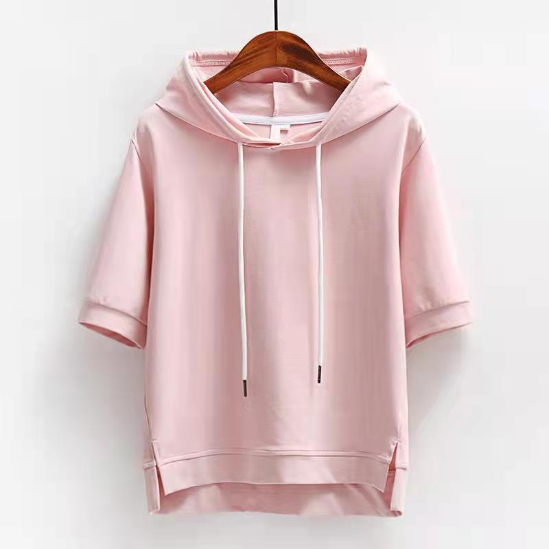 Sudadera con Capucha de Manga Corta Hype
