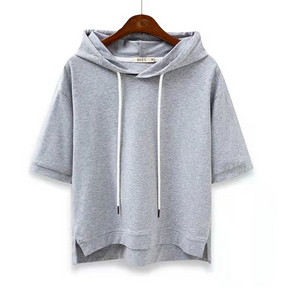 Sudadera con Capucha de Manga Corta Hype