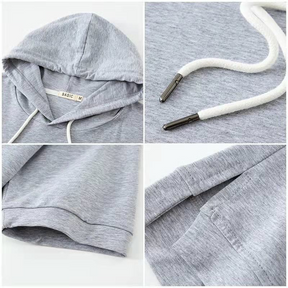 Sudadera con Capucha de Manga Corta Hype