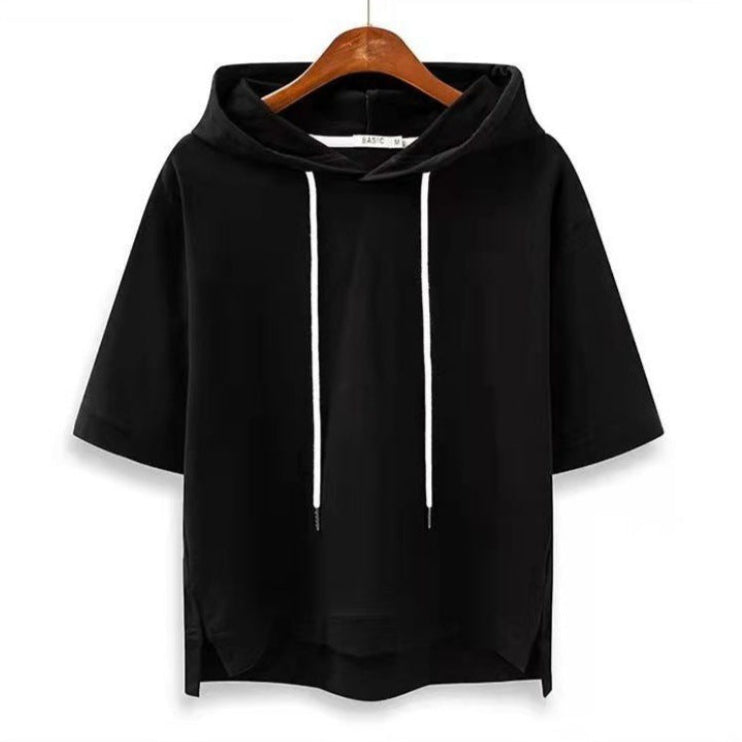 Sudadera con Capucha de Manga Corta Hype