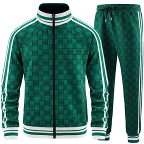 Conjunto de chándal con pantalones tipo rejilla Axel