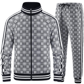 Conjunto de chándal con pantalones tipo rejilla Axel