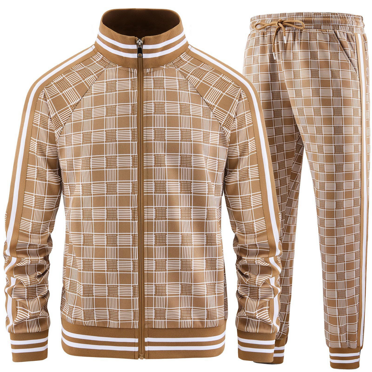 Conjunto de chándal con pantalones tipo rejilla Axel