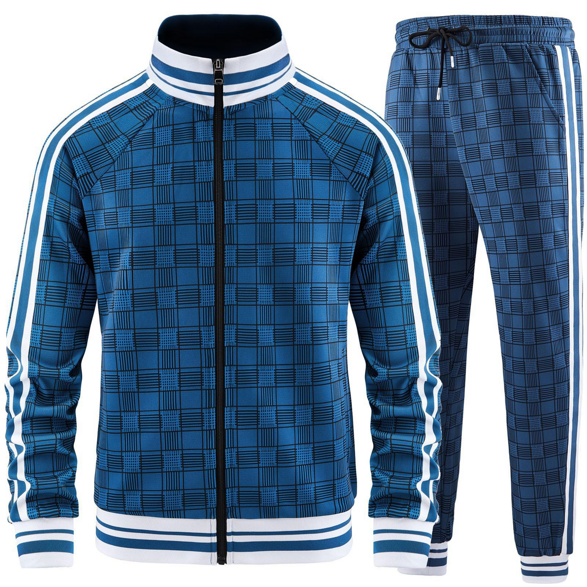 Conjunto de chándal con pantalones tipo rejilla Axel