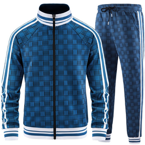 Conjunto de chándal con pantalones tipo rejilla Axel