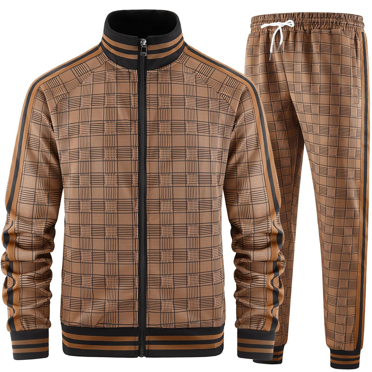 Conjunto de chándal con pantalones tipo rejilla Axel