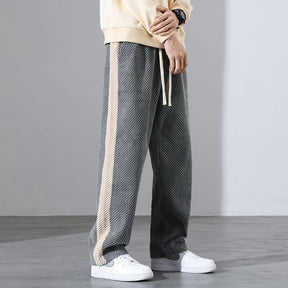 Pantalones jogger de pana con estampado de waffle