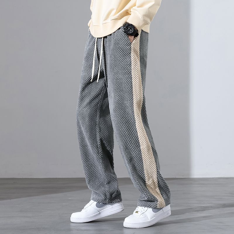 Pantalones jogger de pana con estampado de waffle