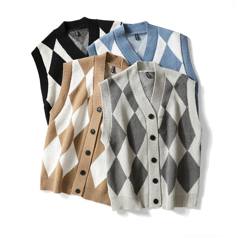 Chaleco de lana Oxford Argyle