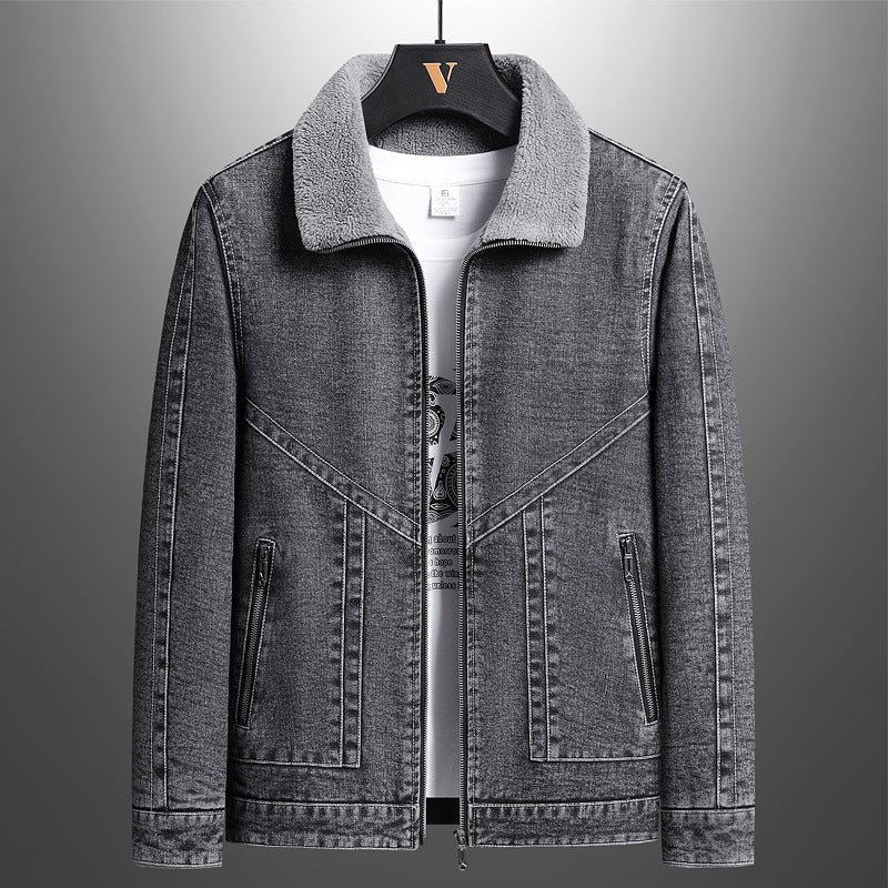 Chaqueta de lona y borrego Boston Denim