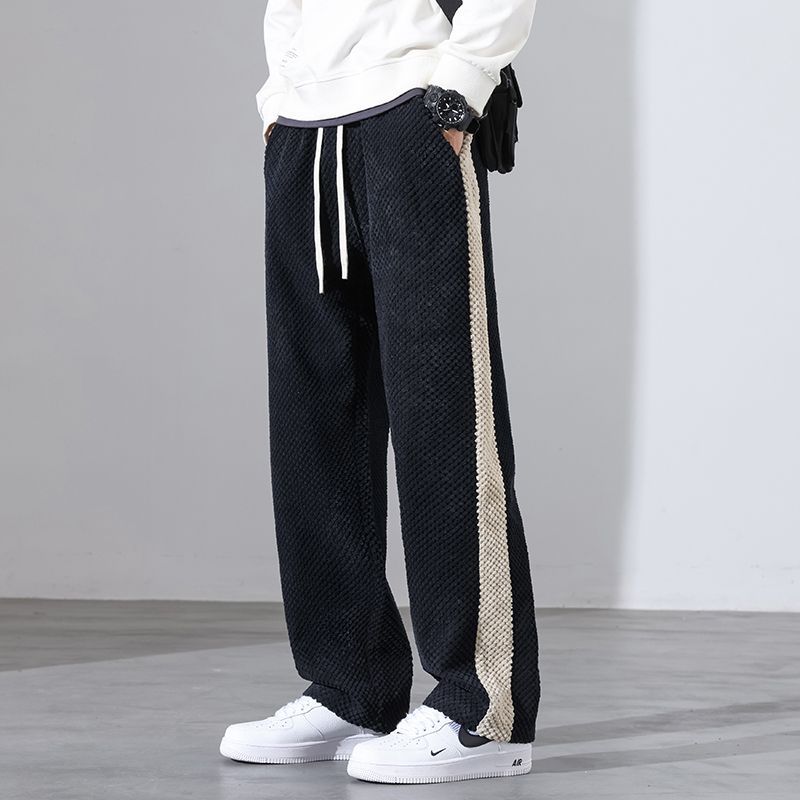 Pantalones jogger de pana con estampado de waffle