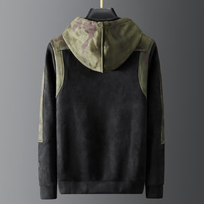 Sudadera con capucha de camuflaje blackout