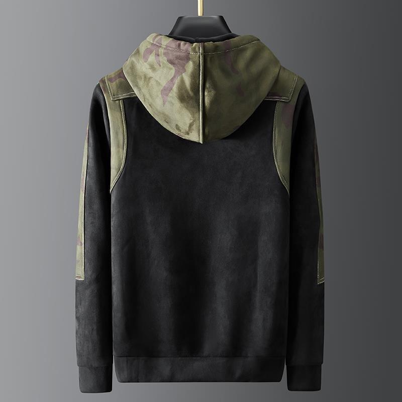 Sudadera con capucha de camuflaje blackout