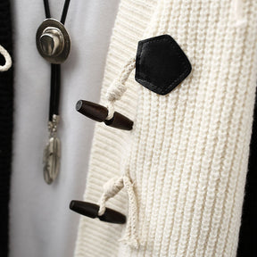 Cardigan de Punto Patchwork