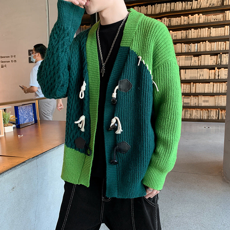 Cardigan de Punto Patchwork
