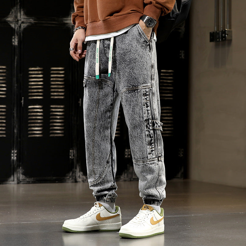 Pantalones deportivos urbanos de mezclilla
