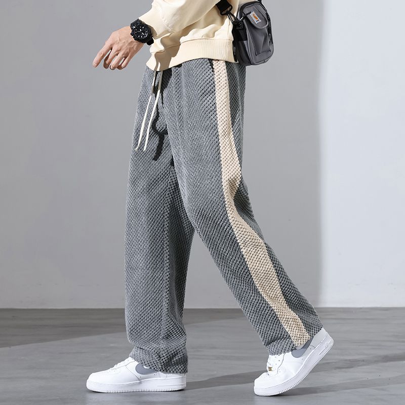 Pantalones jogger de pana con estampado de waffle