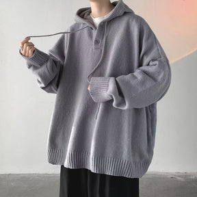 Sudadera con Capucha Grande de Punto Hype