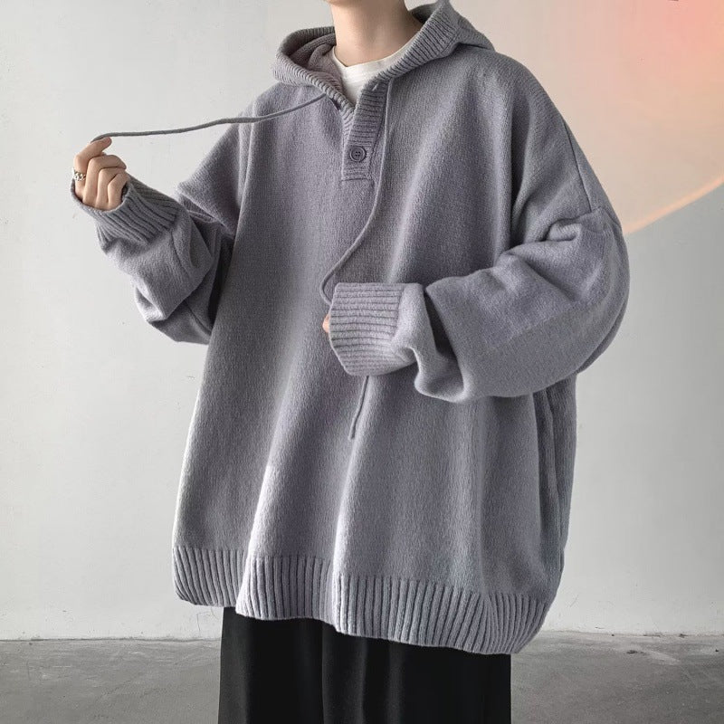 Sudadera con Capucha Grande de Punto Hype