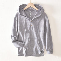 Sudadera con capucha de lino premium Oxford