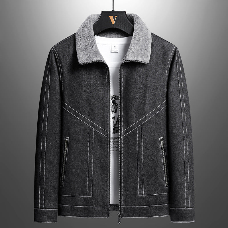 Chaqueta de lona y borrego Boston Denim