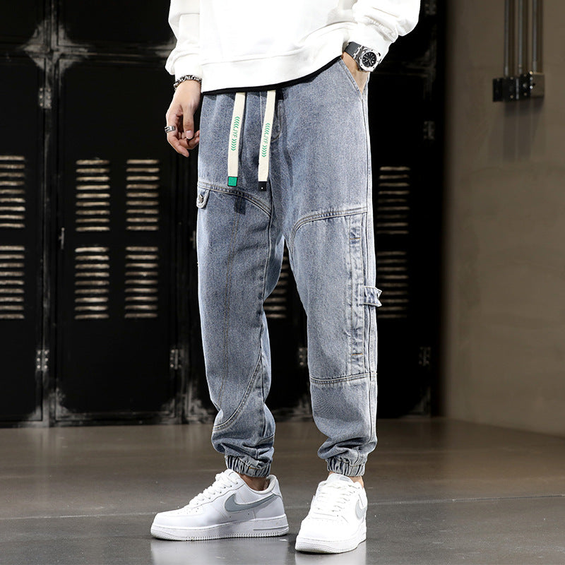 Pantalones deportivos urbanos de mezclilla