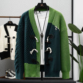 Cardigan de Punto Patchwork
