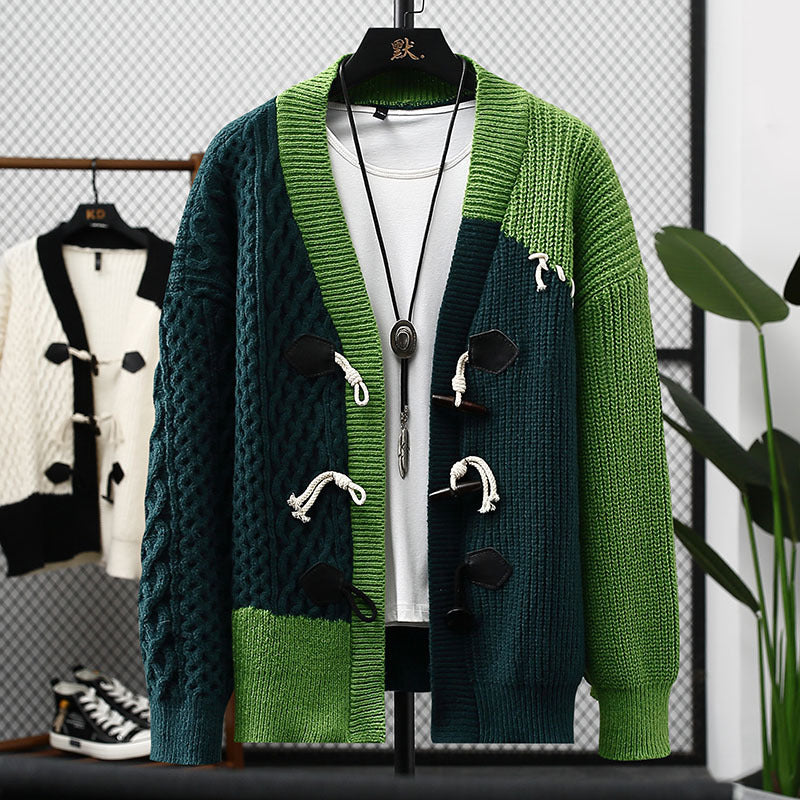 Cardigan de Punto Patchwork