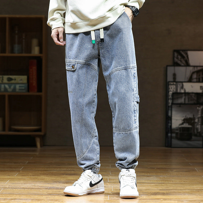 Pantalones deportivos urbanos de mezclilla
