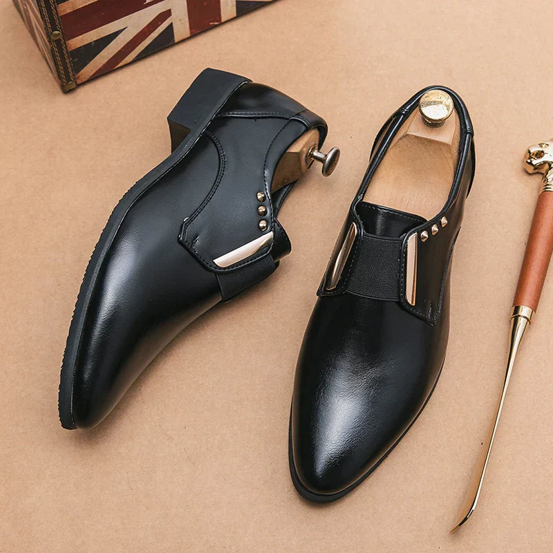 Zapatos de vestir de cuero genuino Salvatore