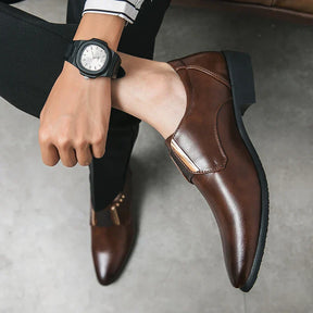 Zapatos de vestir de cuero genuino Salvatore