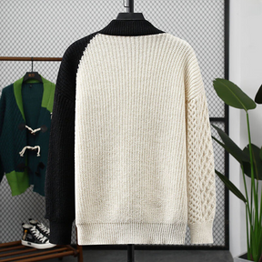 Cardigan de Punto Patchwork
