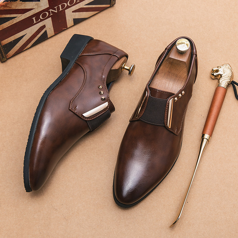 Zapatos de vestir de cuero genuino Salvatore
