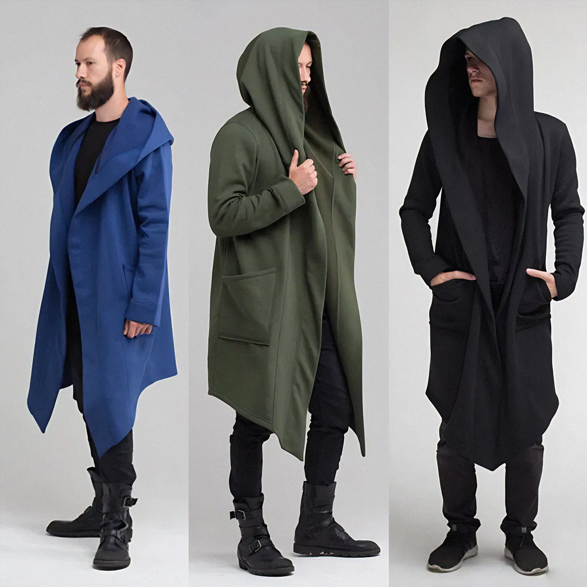 Chaqueta con capucha tipo hipe estilo trench