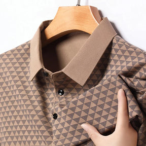 Camisa polo de seda de hielo premium Ridge