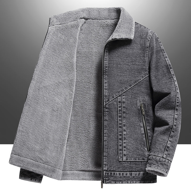 Chaqueta de lona y borrego Boston Denim